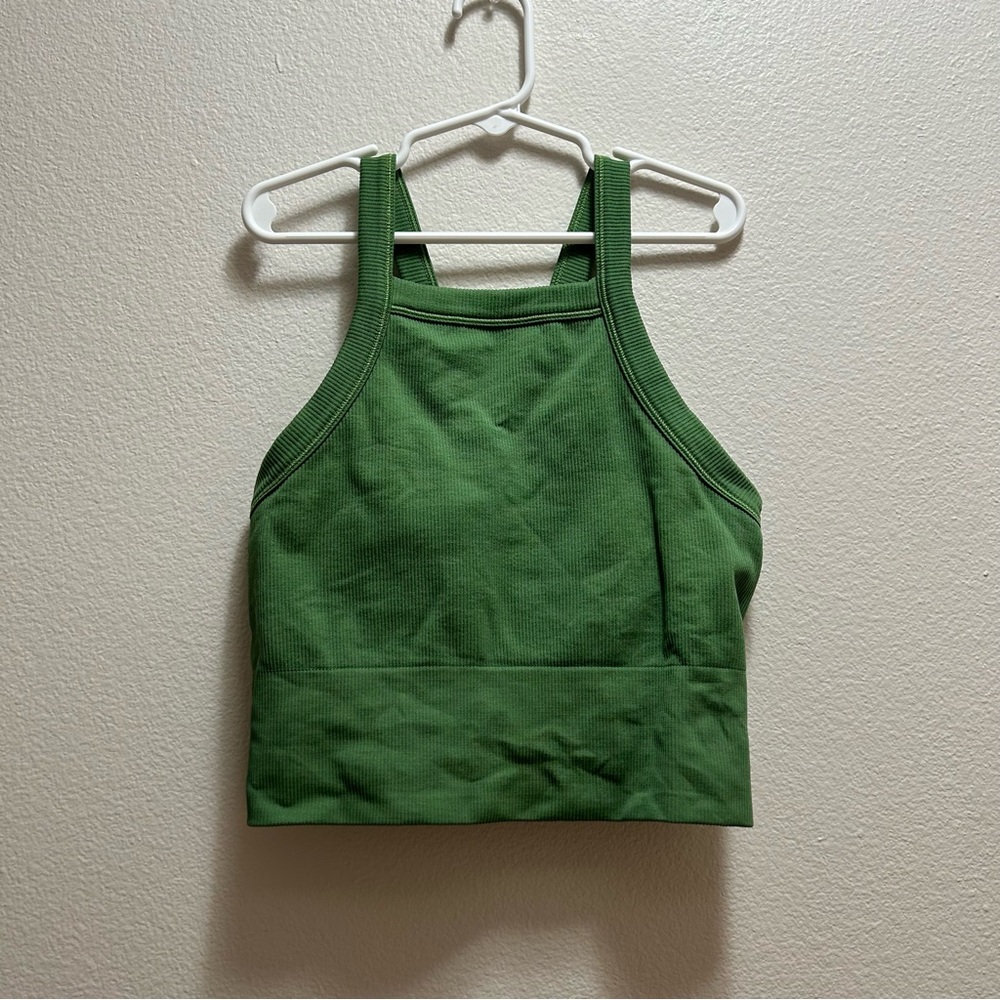 Aurora high neck v back tank